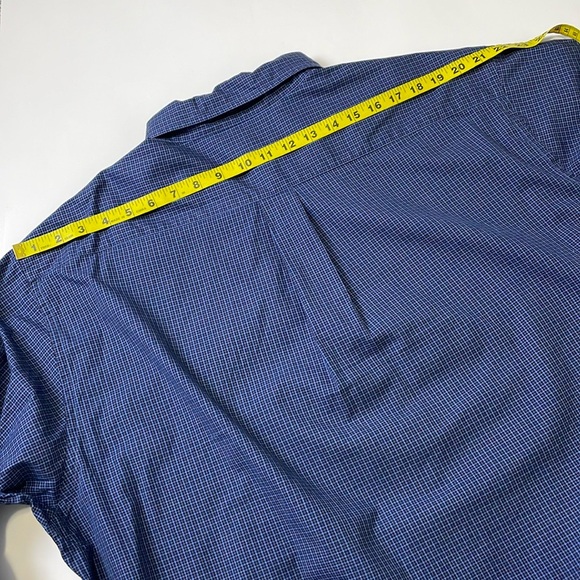 346 Brooks Brothers Men’s Blue Plaid Button Down Shirt Size XL Long Sleeves - Picture 10 of 14